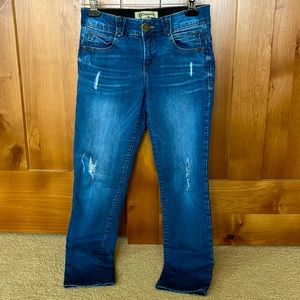 Democracy cropped distressed jeans